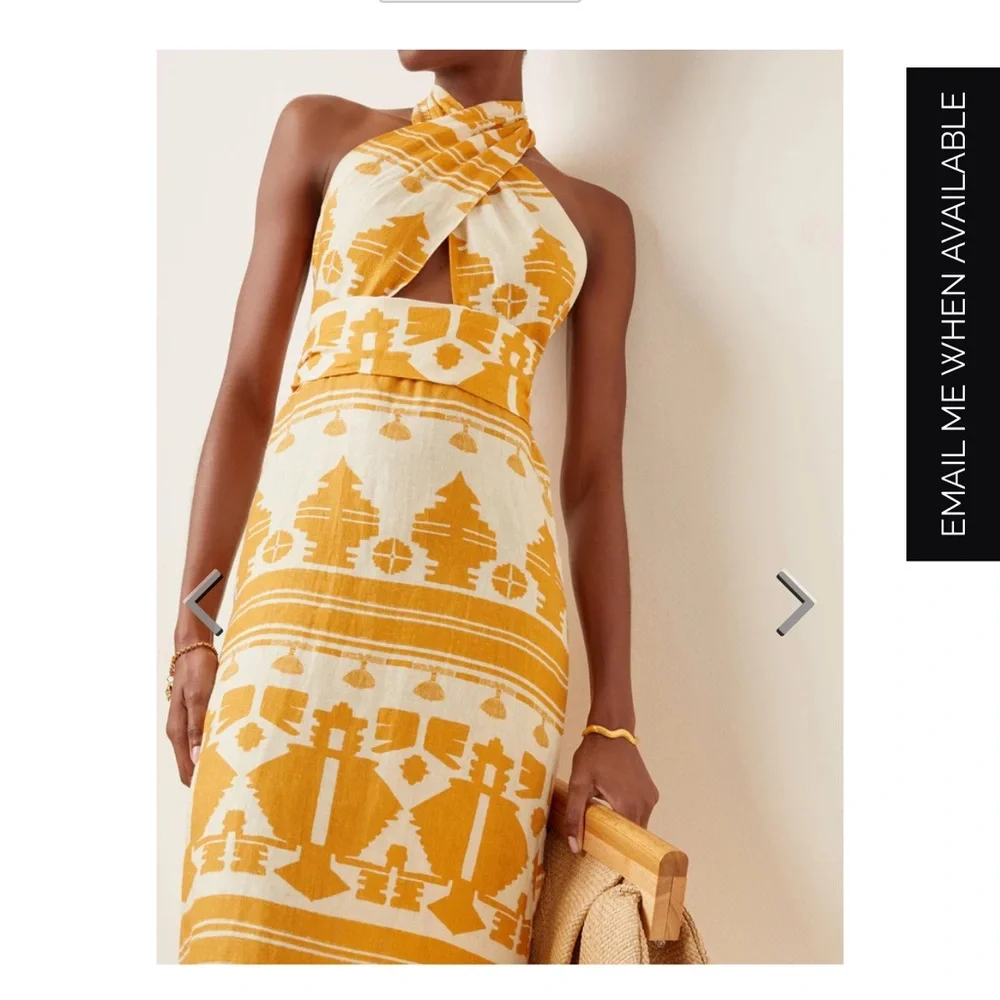 Johanna Ortiz - Stunning Printed Linen Maxi Dress, Size (Originally $890) - Picture 4 of 12